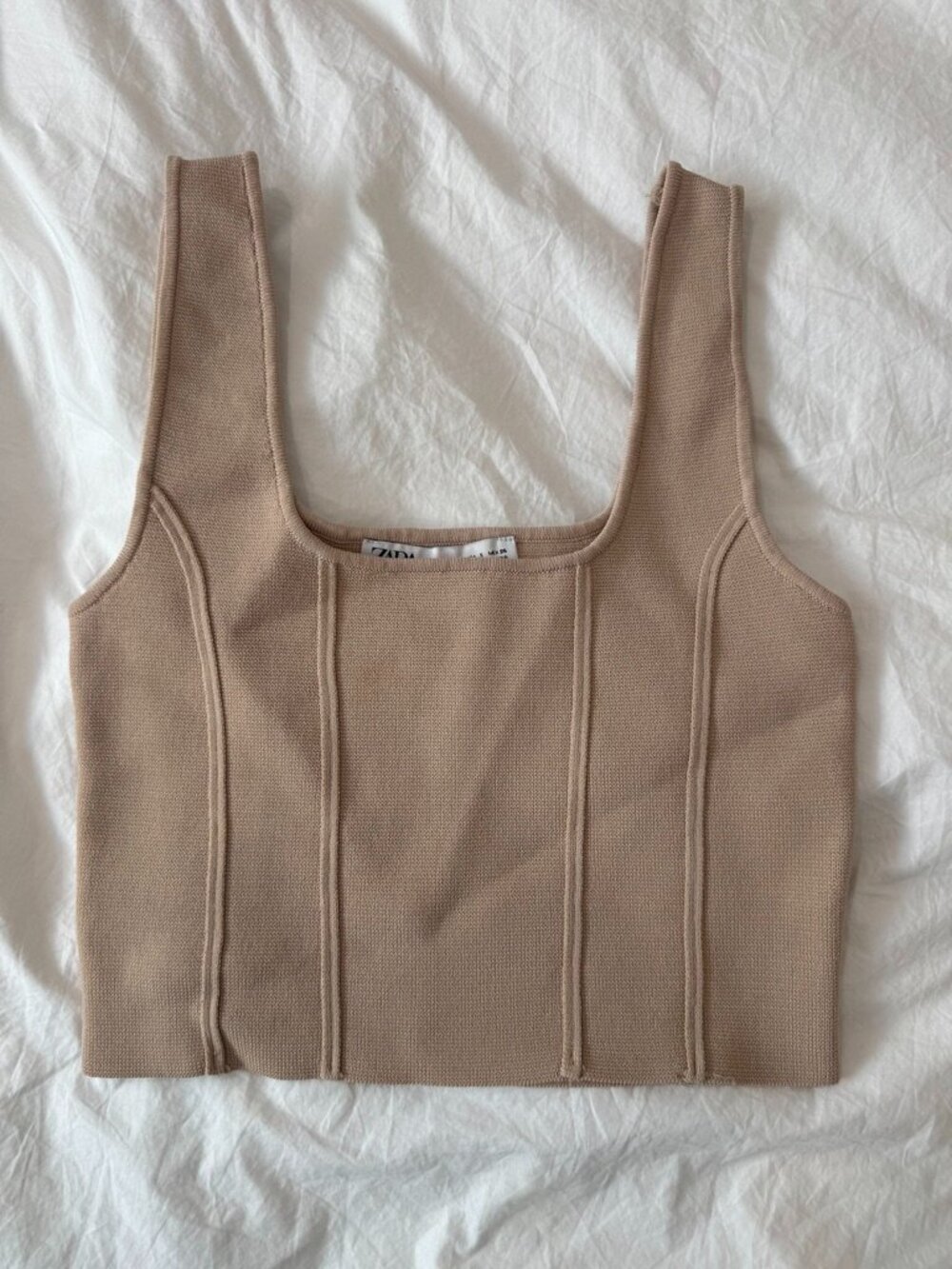 Zara tank top - nude - beige